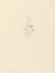 Studie für das Porträt von Emily Tennyson, 1862