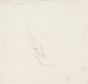 Studie für einen Kinderkopf, ca. 1860 von George Frederick Watts