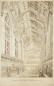 New College Chapel: Innenansicht mit alternativem Design für das vorgeschlagene Dach