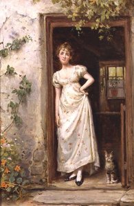 Die Haustür von George Goodwin Kilburne