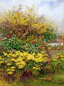 Das Wirrwarr des Herbstes, Temple Grafton, Warwicks von George H. Hughes