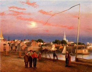 Newport, Ende des Tages, 1851 von George Harvey