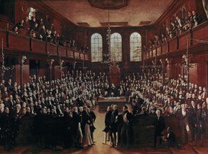 House of Commons: Das erste reformierte House of Commons während der Adressbewegung von George Hayter