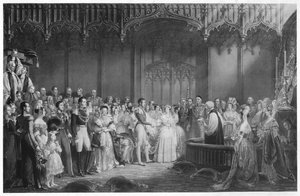 Die Hochzeit von Königin Victoria und Prinz Albert, ca. 1840, 1911 von George Hayter