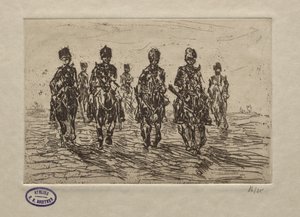Kavallerieszene von George Hendrik Breitner