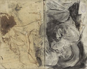 Trinkender Mann in Kleidung des 17. Jahrhunderts und ein sitzender Mann von George Hendrik Breitner