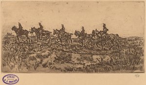 Husaren im Gänsemarsch von George Hendrik Breitner