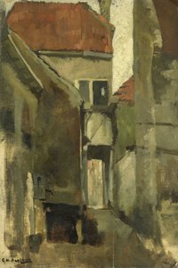 Nachbarschaftsstraße in Rijswijk bei Den Haag von George Hendrik Breitner