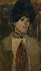 Porträt einer Chanteuse von George Hendrik Breitner