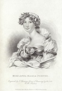 Anna Maria Porter, englische Dichterin und Romanautorin von George Henry (after) Harlow