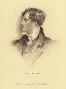 Porträt von Lord Byron von George Henry (after) Harlow