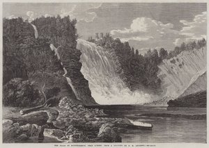 Die Wasserfälle von Montmorency, in der Nähe von Quebec