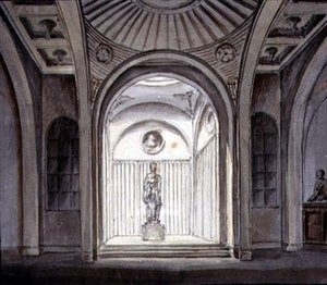 Innenansicht einer Skulpturengalerie