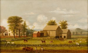 Sommerliche Bauernhofszene von George Henry Durrie