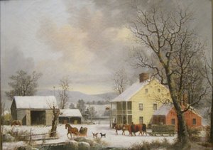Winter auf dem Land von George Henry Durrie