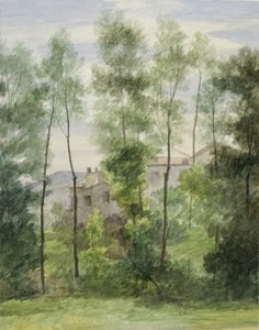 Landschaft mit Gebäuden von George Henry Hall