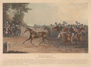 "Nonpareil" / Das Eigentum von Mr. John Dixon aus Knightsbridge / Dieses wunderbare Geschöpf führte das beispiellose Rennen durch, 100 Meilen im Geschirr auf Sunbury Common am Mittwoch, den 27. April 1836...