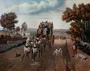 Postkutsche, 1827 von George Hunt