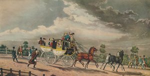 Postkutsche, um 1825, 1929 von George Hunt
