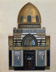 Entwurf für die Arabische Halle im Leighton House, London, 1880 von George II Aitchison
