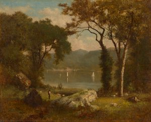 Romantische Landschaft von George Inness
