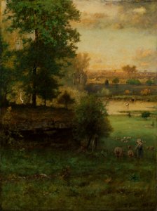 Szene in Durham, ein Idyll von George Inness