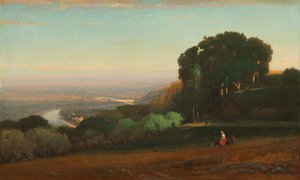 Blick auf den Tiber bei Perugia, 1872-1874.