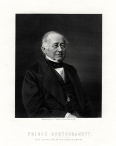 Prinz Gorchakov, russischer Diplomat, 19. Jahrhundert