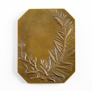 Achteckige Plakette (Bronze)
