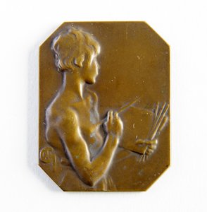 Achteckige Plakette