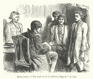 Illustration für Sie macht sich klein, um zu erobern (Gravur) von George John Pinwell