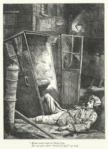 Illustration für Die Logiker widerlegt (Gravur) von George John Pinwell