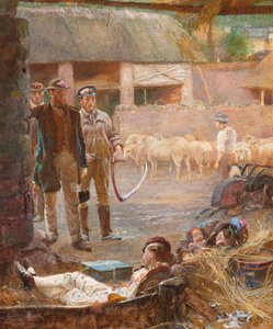Flanierende Schauspieler von George John Pinwell