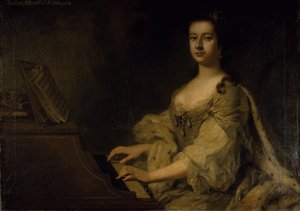 Porträt von Lady Charlotte Boyle, um 1748 von George Knapton