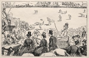 Universitäts-Cricket-Match in Lords, 1862 von George Louis Palmella Busson Du Maurier