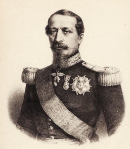Porträt des französischen Kaisers Napoleon III (Postkarte)