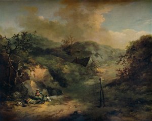 Ein Hügel mit ruhenden Landstreichern, um 1793