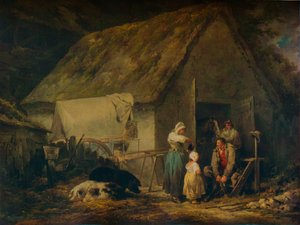 Morgen, Händler bereiten sich auf den Markt vor, 1791