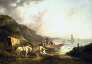 Schmugglerverkehr an der Küste, frühes 19. Jahrhundert von George Morland
