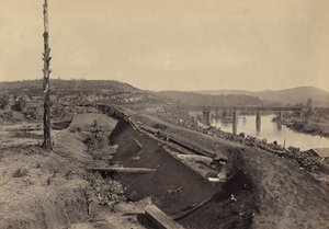 Verteidigungen der Etawah-Brücke von George N. Barnard