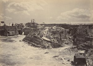 Innenansicht von Fort Sumpter, 1860er Jahre