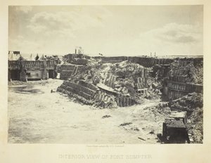 Innenansicht von Fort Sumpter, 1866 von George N. Barnard