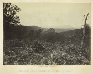 Mission Ridge, Schauplatz von Shermans Angriff