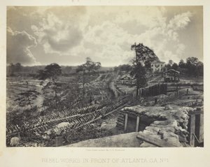 Rebellenwerke vor Atlanta, GA, Nr. 1 von George N. Barnard