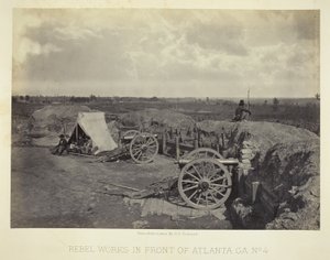Rebellenwerke vor Atlanta, GA, Nr. 4 von George N. Barnard