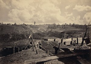 Rebellenwerke vor Atlanta, Ga. Nr. 5 von George N. Barnard