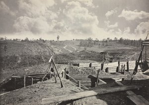 Rebellenwerke vor Atlanta, Georgia, Nr. 5, 1865-1866 von George N. Barnard