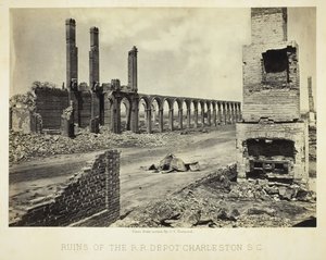 Ruinen des R.R. Depots Charleston, S.C., 1865 von George N. Barnard
