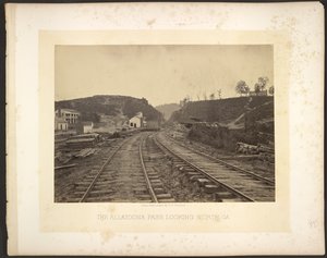 Der Allatoona-Pass, Blick nach Norden, Georgia von George N. Barnard
