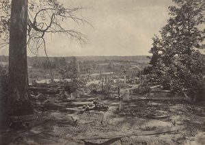 Das Schlachtfeld von Peach Tree Creek, Georgia von George N. Barnard